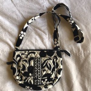 Vera Bradley white black crossbody